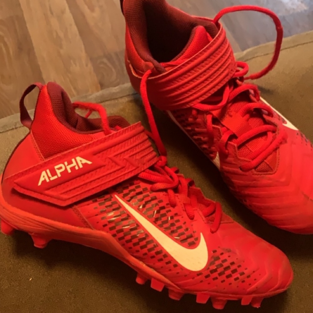 Red Nike cleats